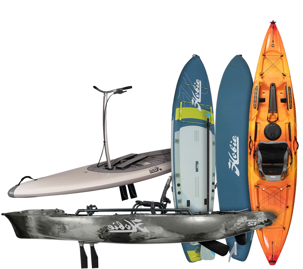 gamme paddle kayak de mer peche hobie distribuer par nautika sud atlantique bayonne pays basque 64